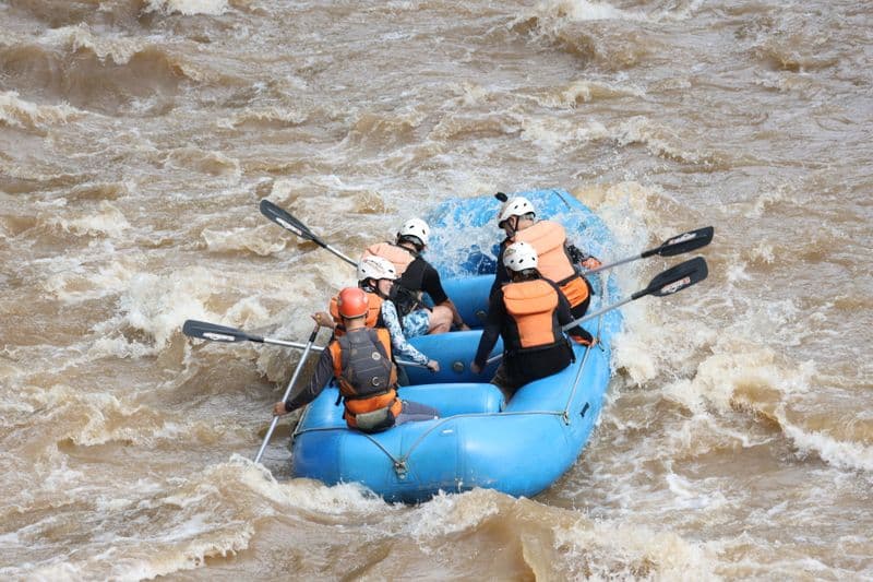 White Water River Rafting Rapids Expedition